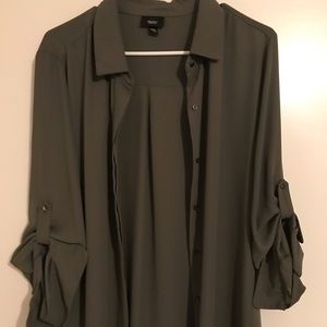Olive green Massimo Target blouse